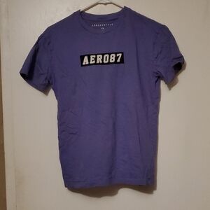 Aeropostale AERO87 Men’s Lavender Graphic Tee – Size XS